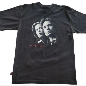 NWT 90's X Files 1999 Fox Studios Australia Men's T-shirt sz XS, Fits Wide VTG